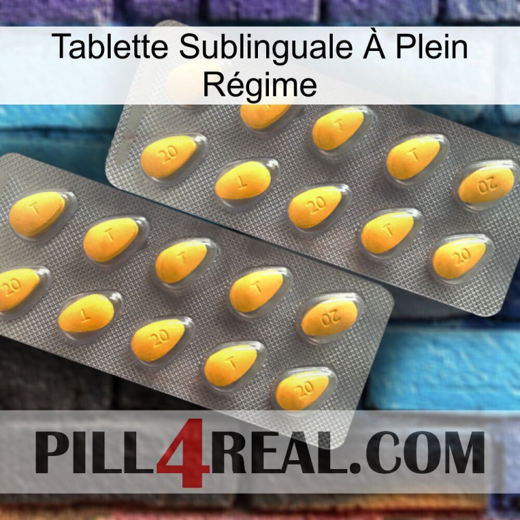 Tablette Sublinguale À Plein Régime cialis2